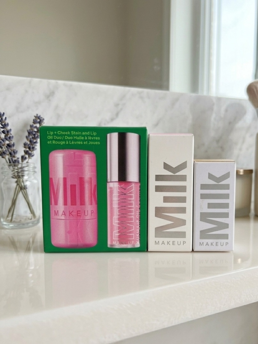 NWT Milk Makeup Lip + Cheek & Kush Lip Oil Duo | Shelfie Ready Ritual Set